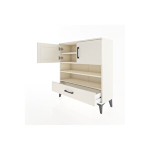 Arges Şifonyer 4 Raflı Tek Çekmeceli 2 Kapaklı 88x30x96 Aytaşı-aytaşı