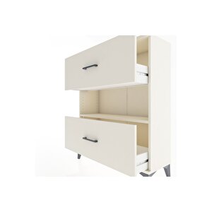 Arges Şifonyer Tek Raflı 2 Çekmeceli 88x30x106 Aytaşı-aytaşı