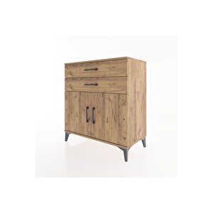 Hyperion Şifonyer 2 Raflı 2 Çekmeceli 2 Kapaklı 88x44x96 Çam-çam