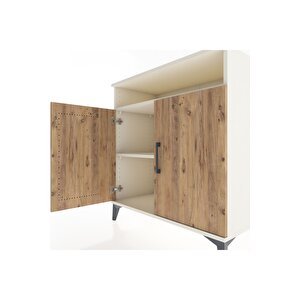 Hyperion Şifonyer 2 Raflı 2 Kapaklı 88x44x96 Aytaşı-çam