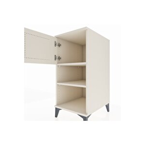 Kronos Komodin 2 Raflı Tek Kapaklı 44x59x96 Aytaşı-aytaşı