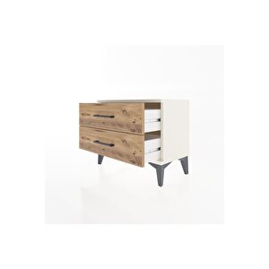 Arges Komodin 2 Çekmeceli 60x30x48 Aytaşı-çam