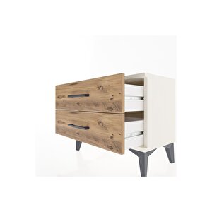 Arges Komodin 2 Çekmeceli 60x30x48 Aytaşı-çam