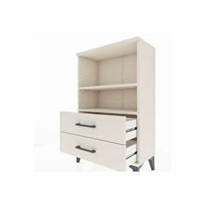 Arges Komodin 2 Raflı 2 Çekmeceli 60x30x96 Aytaşı-aytaşı