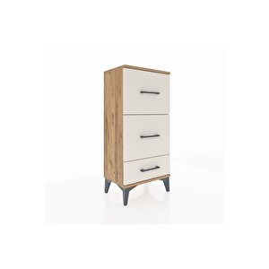 Arges Komodin 3 Çekmeceli 44x30x96 Çam-aytaşı
