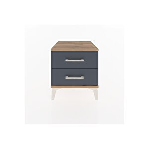 Hyperion Komodin 2 Çekmeceli 44x44x48 Çam-antrasit