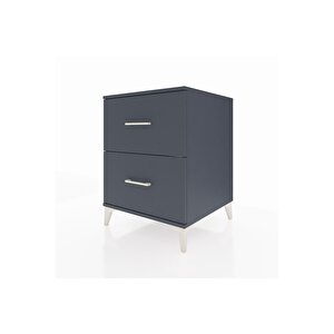 Kronos Komodin 2 Çekmeceli 60x59x80 Antrasit-antrasit