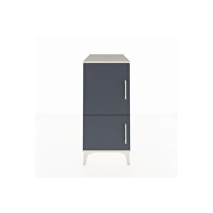 Kronos Komodin 3 Raflı 2 Kapaklı 44x59x96 Aytaşı-antrasit