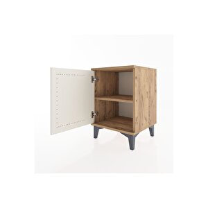 Hyperion Komodin Tek Raflı Tek Kapaklı 44x44x64 Çam-aytaşı