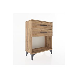 Arges Komodin 2 Çekmeceli 60x30x80 Çam-çam
