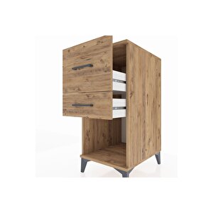 Kronos Komodin 2 Çekmeceli 44x59x96 Çam-çam