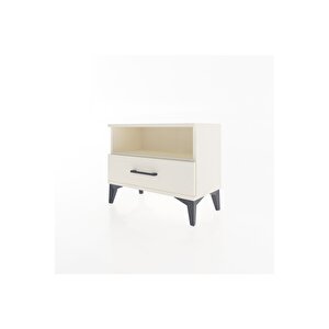 Arges Komodin Tek Raflı Tek Çekmeceli 60x30x48 Aytaşı-aytaşı