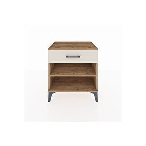 Hyperion Komodin Tek Raflı Tek Çekmeceli 60x44x64 Çam-aytaşı