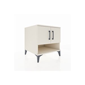 Kronos Komodin 2 Raflı 2 Kapaklı 60x59x64 Aytaşı-aytaşı