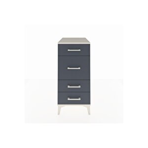 Kronos Komodin 4 Çekmeceli 44x59x96 Aytaşı-antrasit