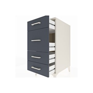 Kronos Komodin 4 Çekmeceli 44x59x96 Aytaşı-antrasit