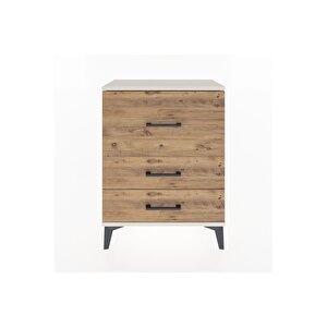 Arges Komodin 3 Çekmeceli 60x30x80 Aytaşı-çam