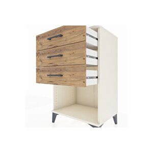 Hyperion Komodin 3 Çekmeceli 60x44x96 Aytaşı-çam