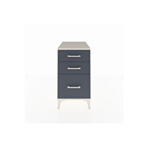 Kronos Komodin 3 Çekmeceli 44x59x80 Aytaşı-antrasit