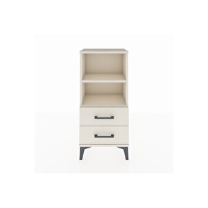 Arges Komodin 2 Raflı 2 Çekmeceli 44x30x96 Aytaşı-aytaşı