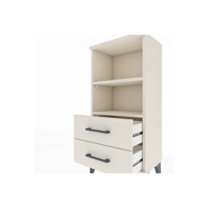 Arges Komodin 2 Raflı 2 Çekmeceli 44x30x96 Aytaşı-aytaşı