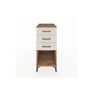 Kronos Komodin 3 Çekmeceli 44x59x96 Çam-aytaşı