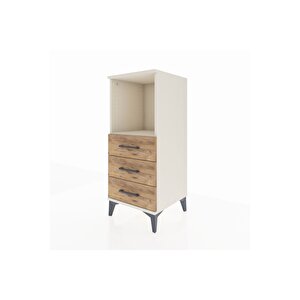 Hyperion Komodin Tek Raflı 3 Çekmeceli 44x44x106 Aytaşı-çam