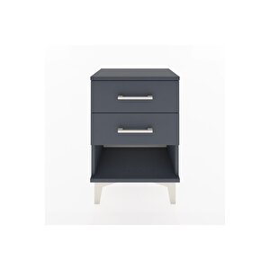 Arges Komodin 2 Çekmeceli 44x30x64 Antrasit-antrasit