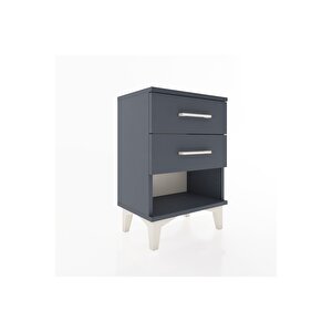 Arges Komodin 2 Çekmeceli 44x30x64 Antrasit-antrasit