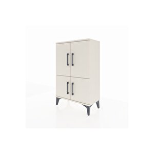 Arges Komodin 2 Raflı 4 Kapaklı 60x30x96 Aytaşı-aytaşı