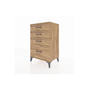 Hyperion Komodin 4 Çekmeceli 60x44x96 Çam-çam