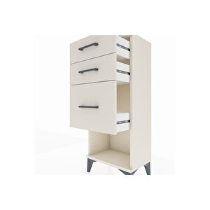 Arges Komodin 3 Çekmeceli 44x30x106 Aytaşı-aytaşı