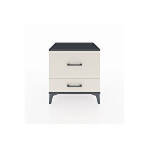 Hyperion Komodin 2 Çekmeceli 60x44x64 Antrasit-aytaşı