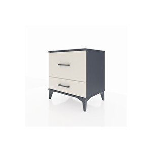 Hyperion Komodin 2 Çekmeceli 60x44x64 Antrasit-aytaşı