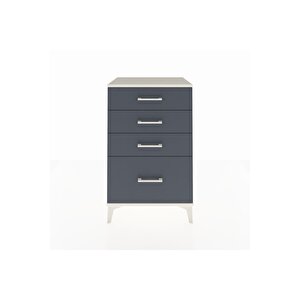 Hyperion Komodin 4 Çekmeceli 60x44x96 Aytaşı-antrasit