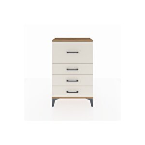 Arges Komodin 4 Çekmeceli 60x30x96 Çam-aytaşı