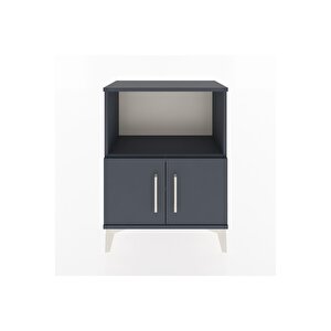 Arges Komodin 2 Raflı 2 Kapaklı 60x30x80 Antrasit-antrasit