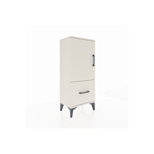 Arges Komodin 2 Raflı Tek Çekmeceli Tek Kapaklı 44x30x106 Aytaşı-aytaşı