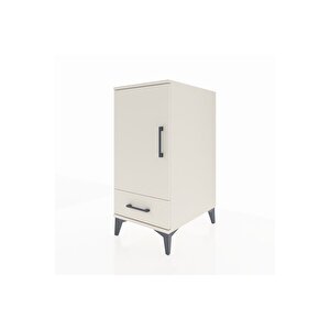 Kronos Komodin 3 Raflı Tek Çekmeceli Tek Kapaklı 44x59x96 Aytaşı-aytaşı