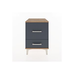 Hyperion Komodin 2 Çekmeceli 44x44x64 Çam-antrasit