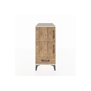 Kronos Komodin 4 Raflı Tek Çekmeceli Tek Kapaklı 44x59x96 Aytaşı-çam