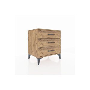 Hyperion Komodin 3 Çekmeceli 60x44x64 Çam-çam