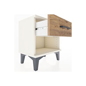 Arges Komodin Tek Çekmeceli 44x30x48 Aytaşı-çam