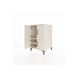 Kronos Komodin 2 Raflı 4 Kapaklı 60x59x96 Aytaşı-aytaşı