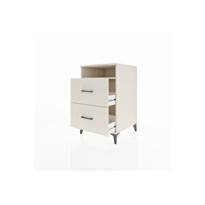 Kronos Komodin Tek Raflı 2 Çekmeceli 60x59x96 Aytaşı-aytaşı