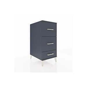 Kronos Komodin 3 Çekmeceli 44x59x96 Antrasit-antrasit