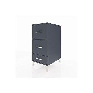 Kronos Komodin 3 Çekmeceli 44x59x96 Antrasit-antrasit