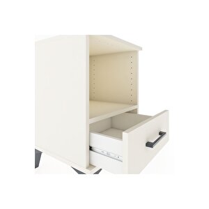 Hyperion Komodin Tek Raflı Tek Çekmeceli 44x44x64 Aytaşı-aytaşı