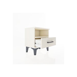 Arges Komodin Tek Raflı Tek Çekmeceli 44x30x48 Aytaşı-aytaşı