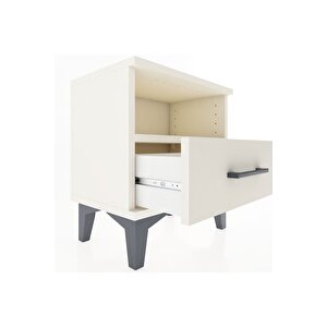 Arges Komodin Tek Raflı Tek Çekmeceli 44x30x48 Aytaşı-aytaşı